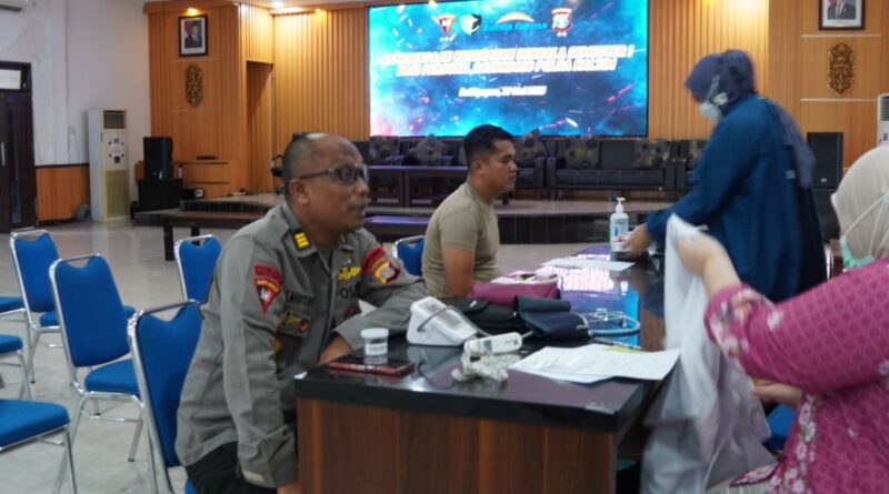Jaga Kesehatan Prima, 72 Personel Satbrimob Polda Kaltim Jalani Pemeriksaan Kesehatan Berkala